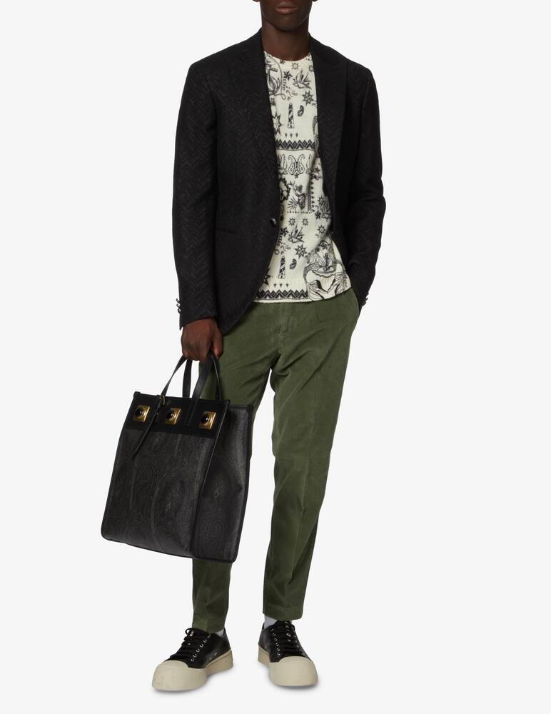 ETRO Maglia girocollo in lana - Bianco - immagine 2
