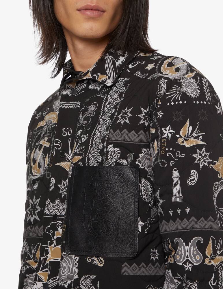 rinascente ETRO Overshirt trapuntata - Nero