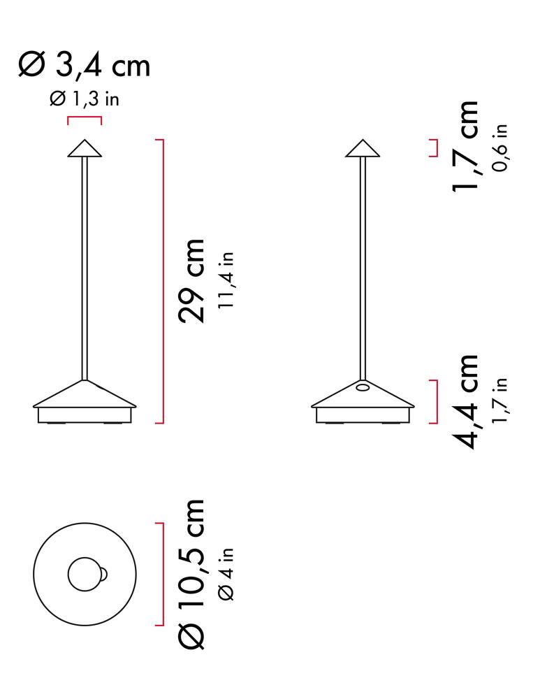 rinascente Zafferano Pina Pro Lampada da tavolo