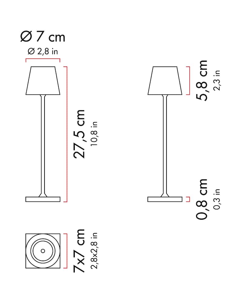 Zafferano Lampada da tavolo Poldina Pro Micro - immagine 5