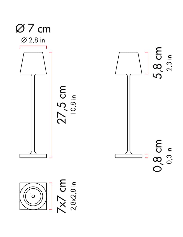 rinascente Zafferano Poldina Pro Micro Table Lamp