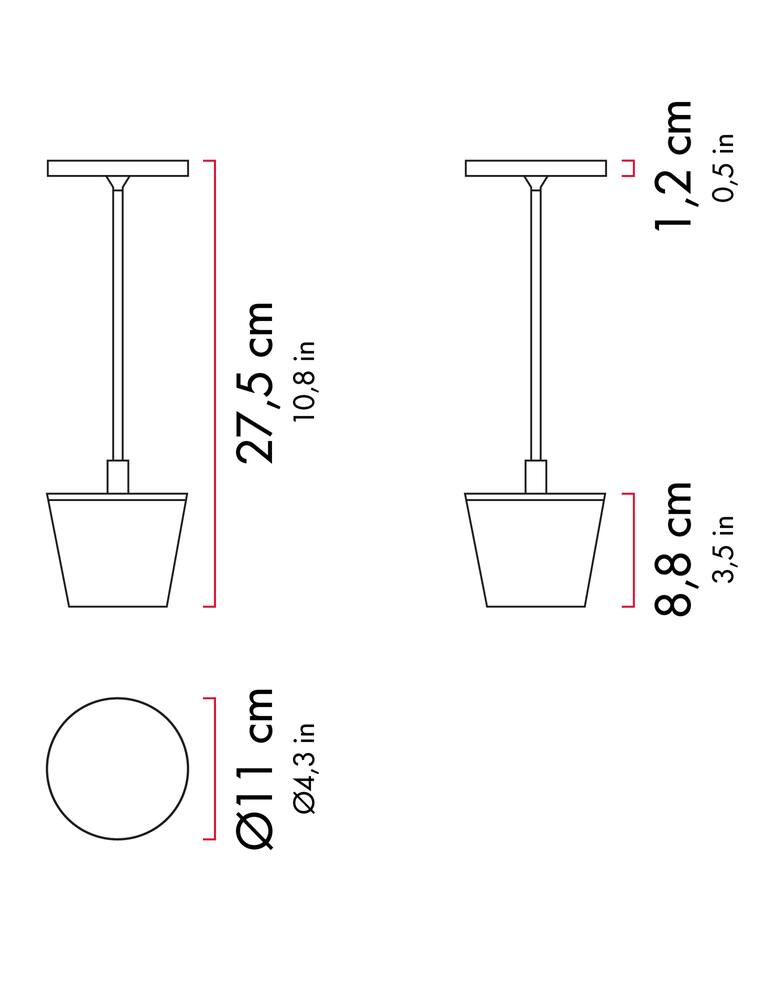 rinascente Zafferano Poldina Reverso Table Lamp