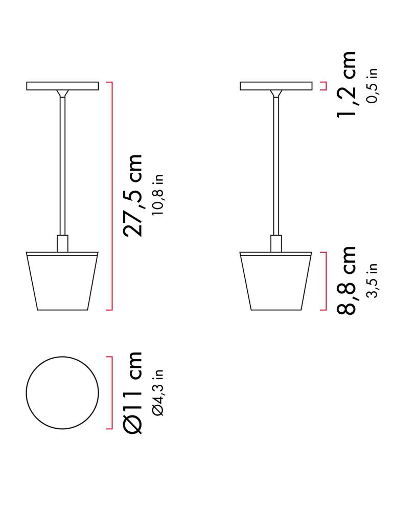 rinascente Zafferano Poldina Reverso Table Lamp