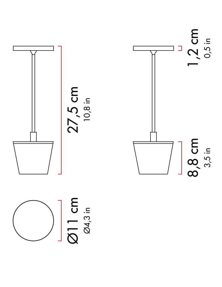 rinascente Zafferano Poldina Reverso  Table Lamp