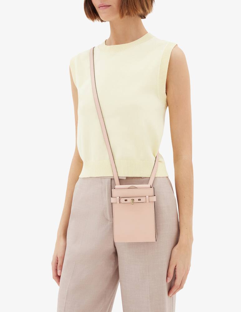 rinascente Valextra Brera B-tracollina slim crossbody micro bag