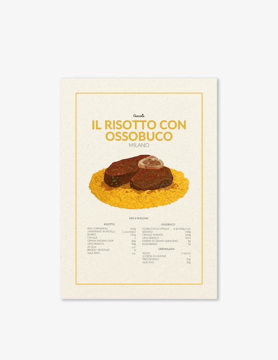 Guzzerie - Poster Il Risotto Con Ossobuco - €9,90