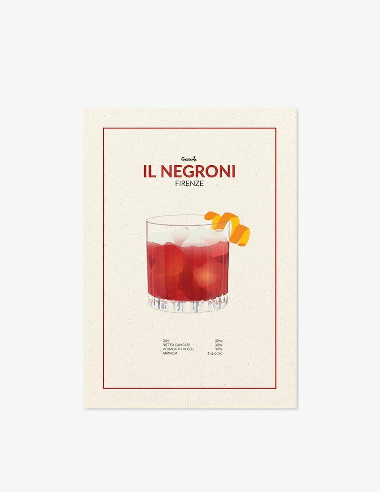 Guzzerie Poster Il Negroni - immagine 1 Guzzerie Poster Il Negroni - immagine 1