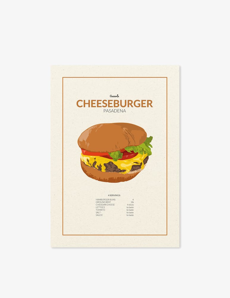 rinascente Guzzerie Cheeseburger Poster