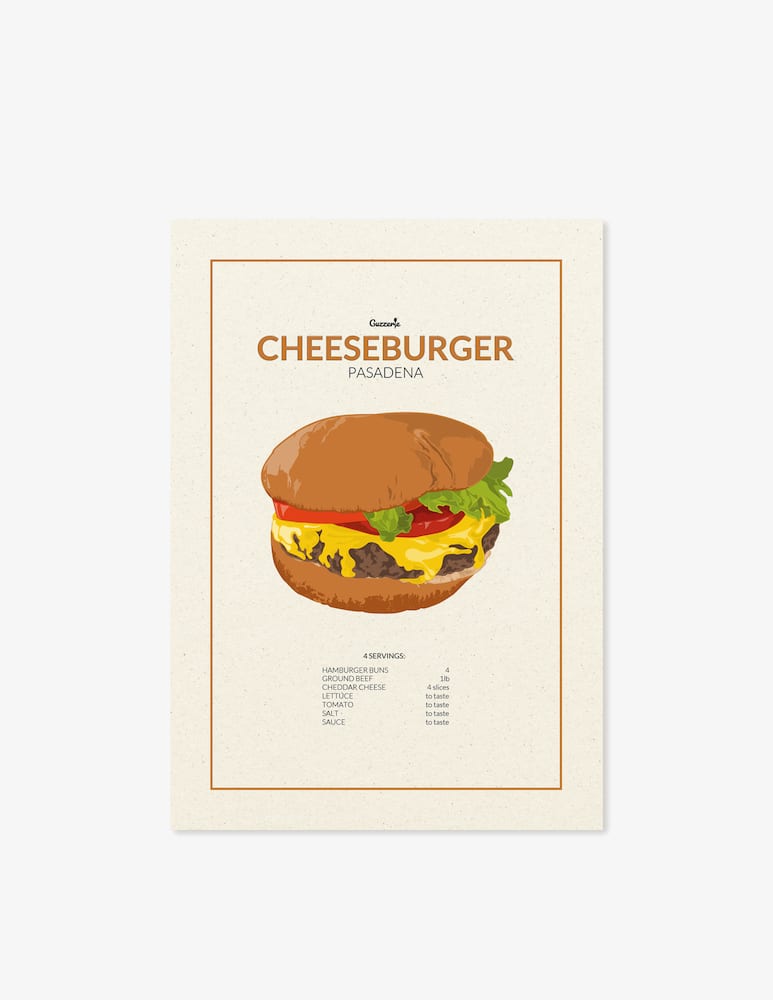 rinascente Guzzerie Cheeseburger Poster