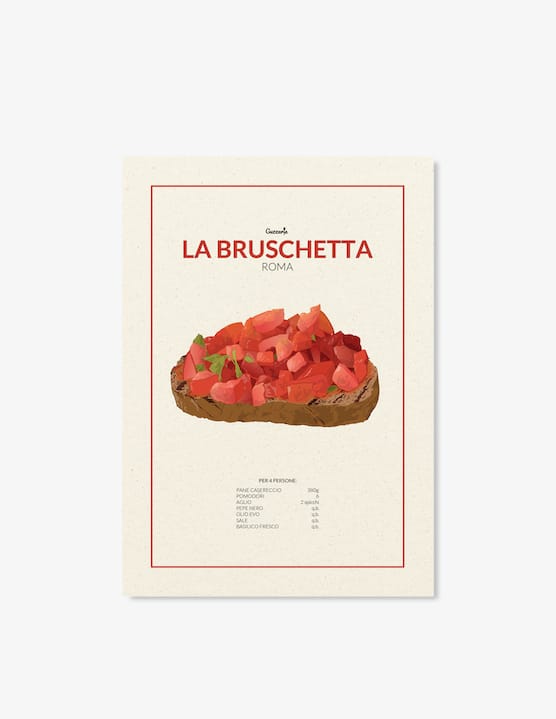 Guzzerie - Poster La Bruschetta - €9,90
