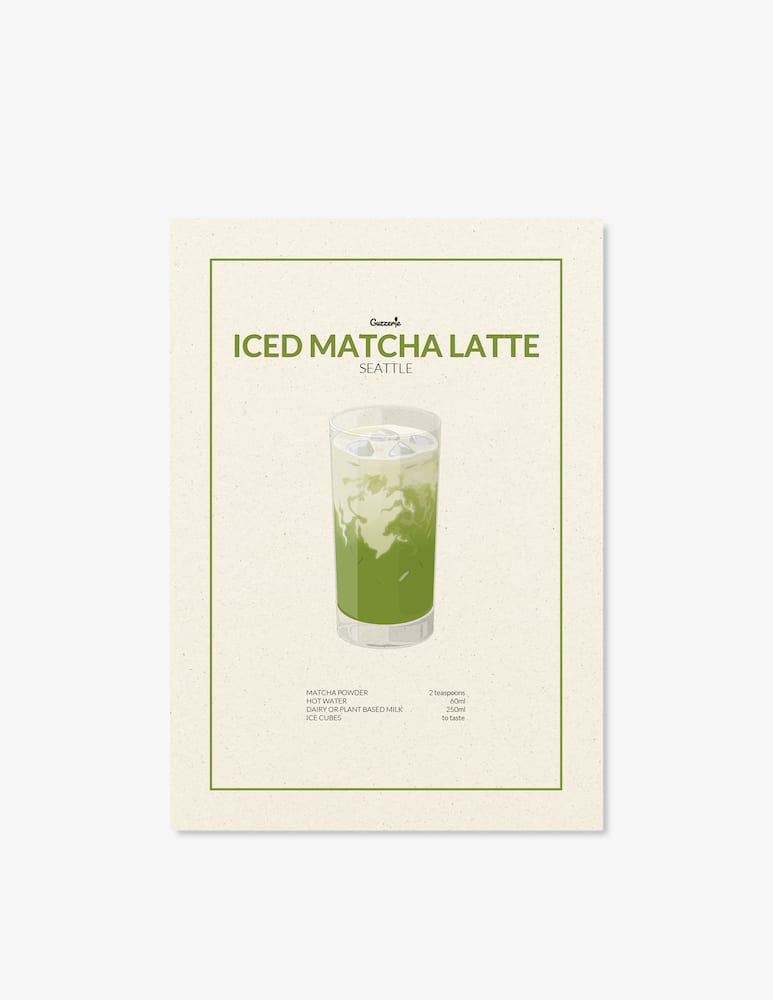 rinascente Guzzerie Iced Matcha Latte Poster