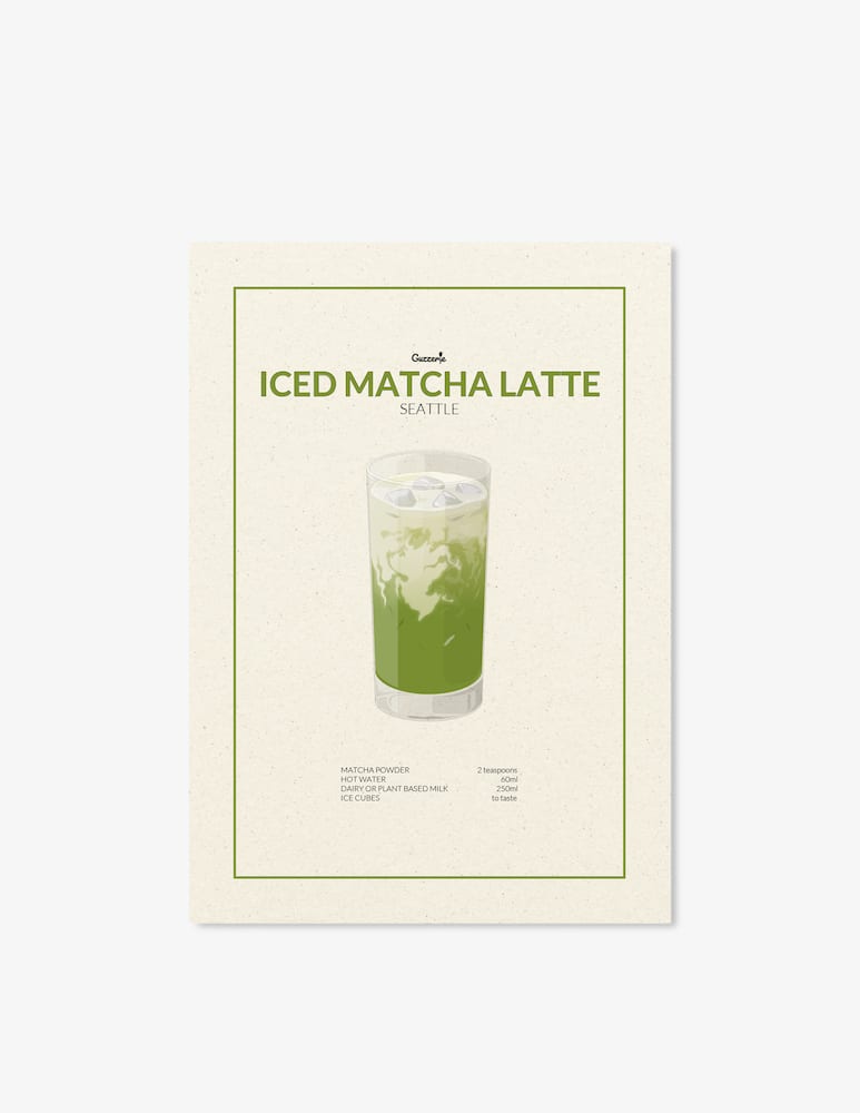 rinascente Guzzerie Iced Matcha Latte Poster