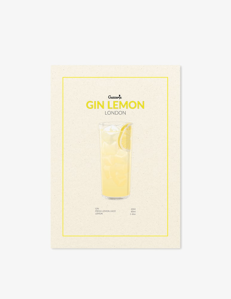 Guzzerie Gin Lemon Poster - picture 1 Guzzerie Gin Lemon Poster - picture 1