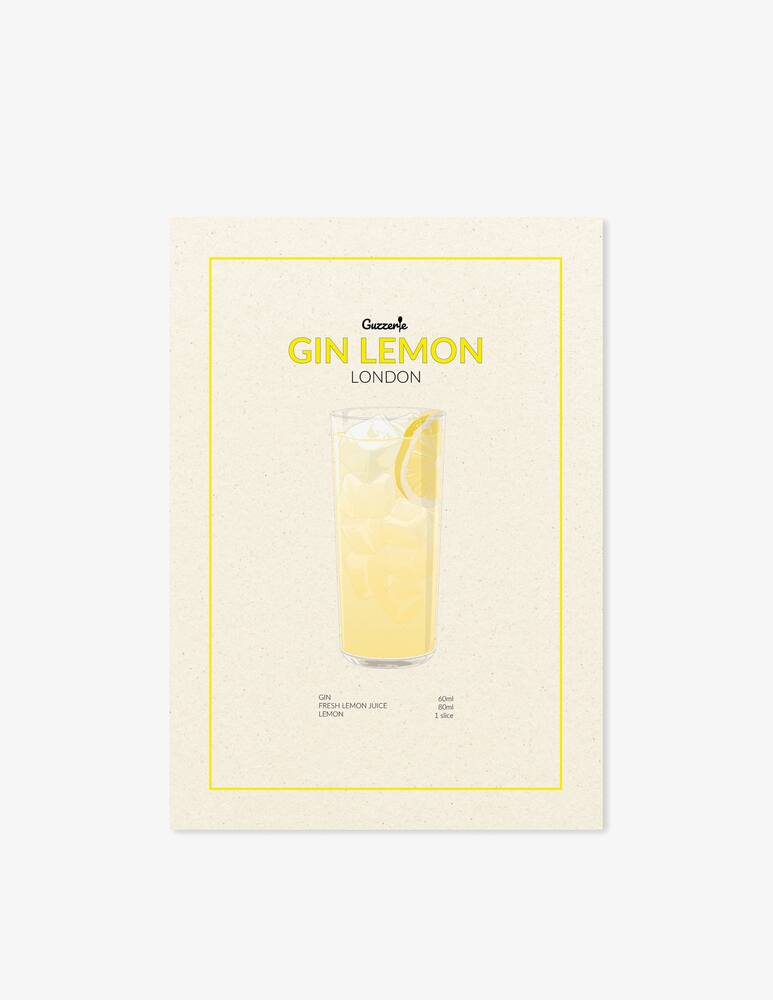 rinascente Guzzerie Gin Lemon Poster