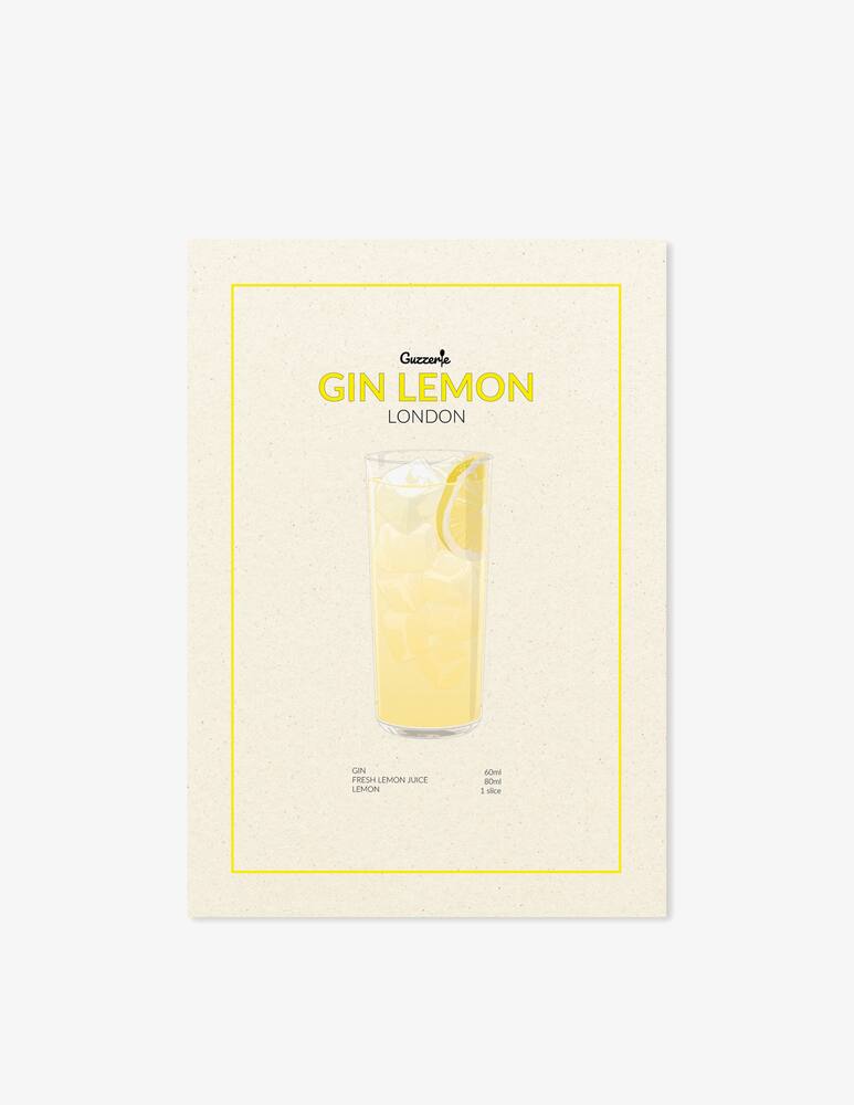 rinascente Guzzerie Gin Lemon Poster