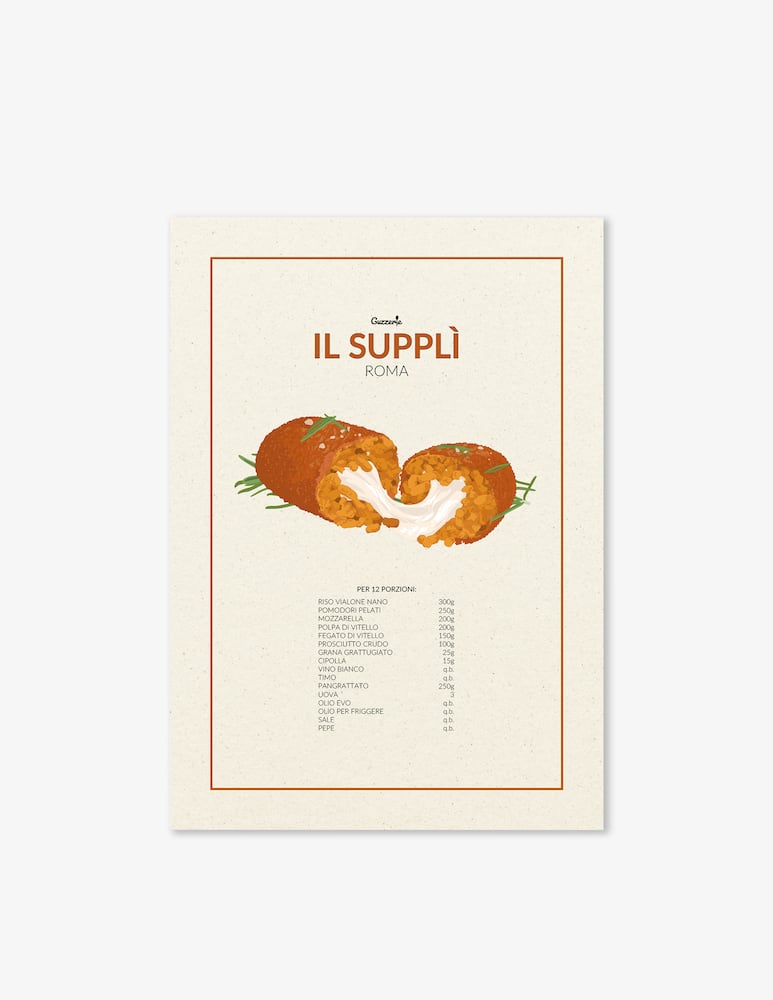 Guzzerie Poster Il Supplì - immagine 1 Guzzerie Poster Il Supplì - immagine 1