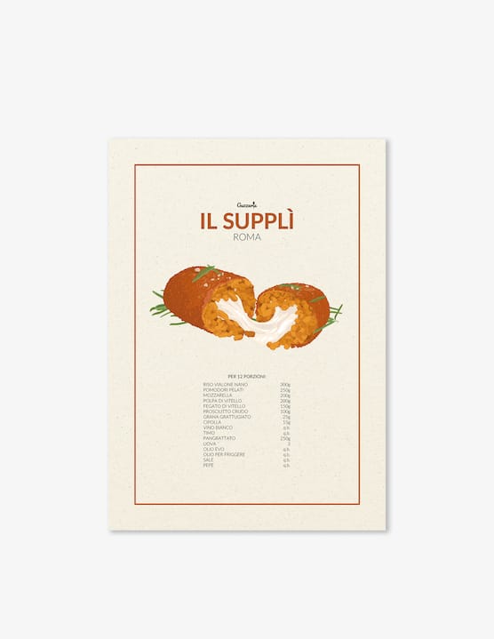 Guzzerie - Poster Il Supplì - €9,90