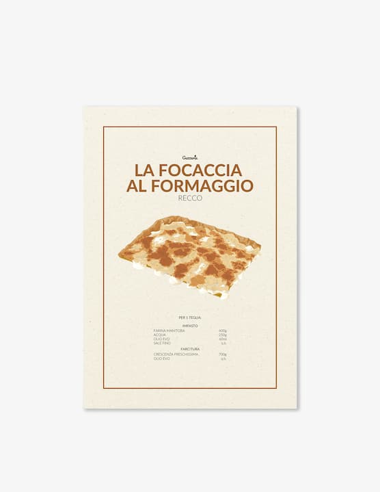 Guzzerie - Poster La Focaccia al Formaggio - €9,90