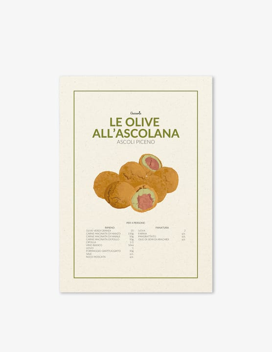 Guzzerie - Poster Le Olive All'Ascolana - €9,90