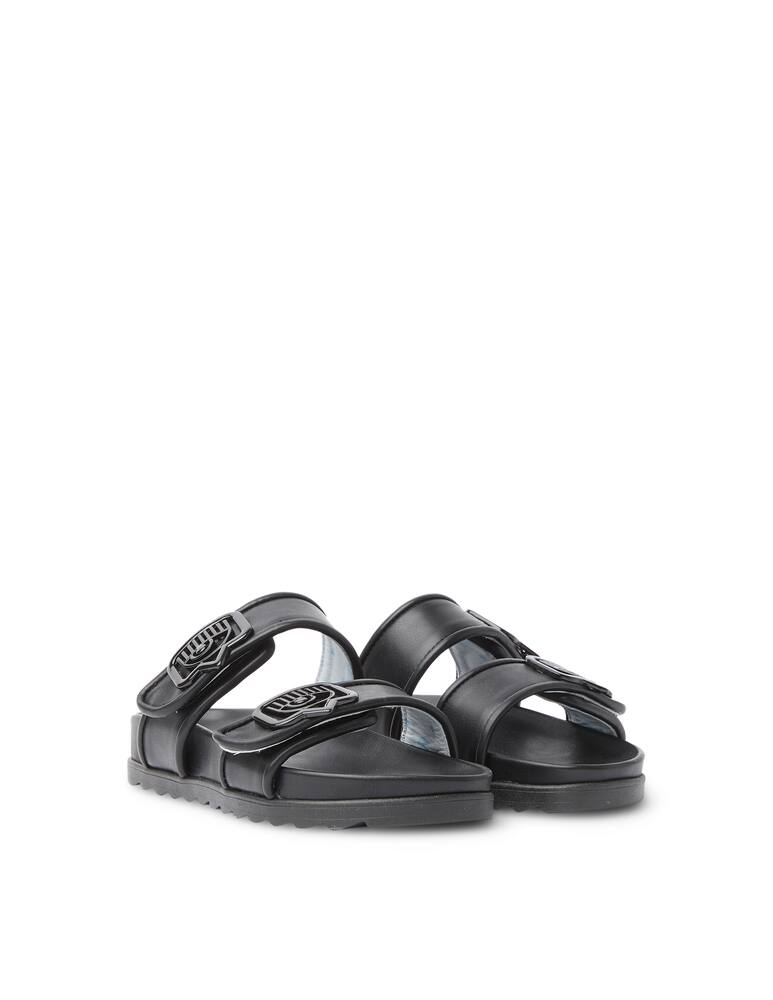 rinascente Chiara Ferragni Flat sandals 2 strips - black