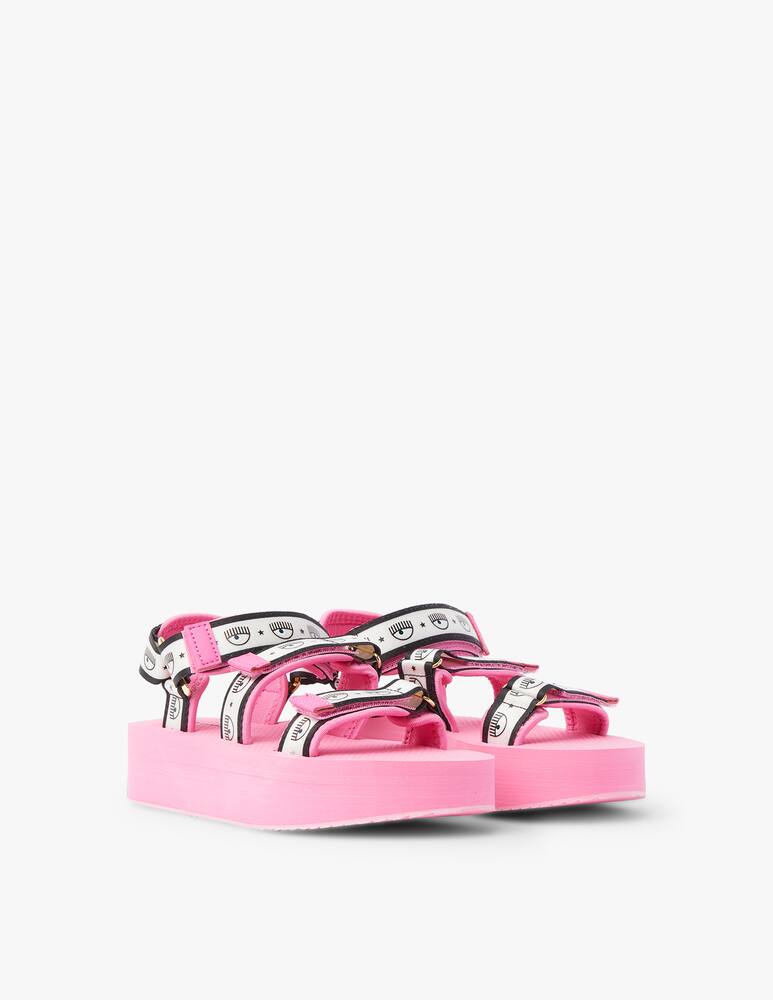 rinascente Chiara Ferragni Sandals platform multi eyes - pink