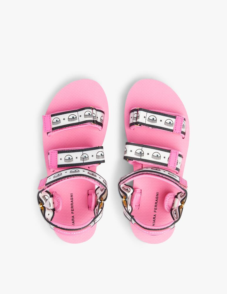 rinascente Chiara Ferragni Sandals platform multi eyes - pink