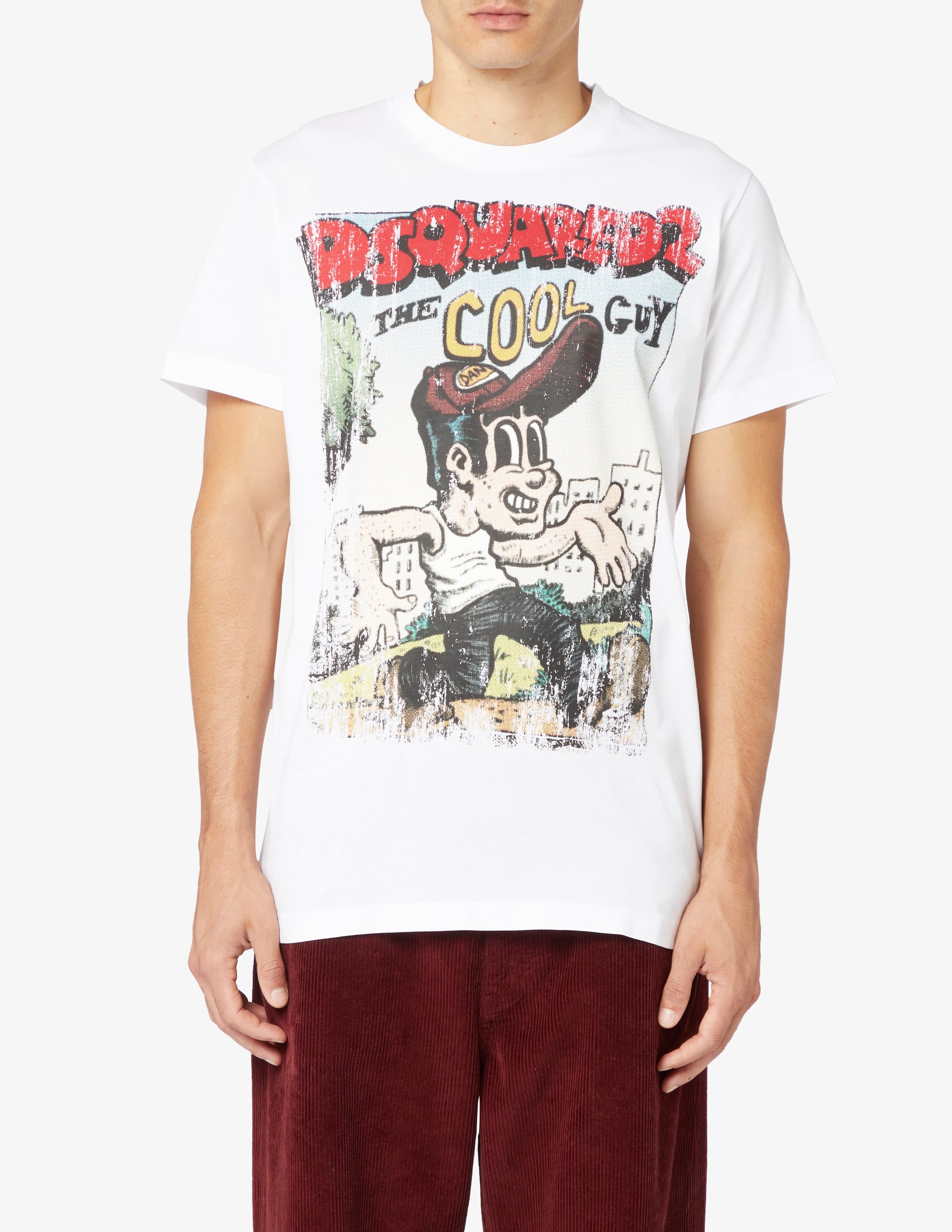 ★人気★【D SQUARED2】CIGARETTE FIT T-SHIRT Dsquared2 printed CIGARETTE FIT T-Shirt men - Glamood Outlet