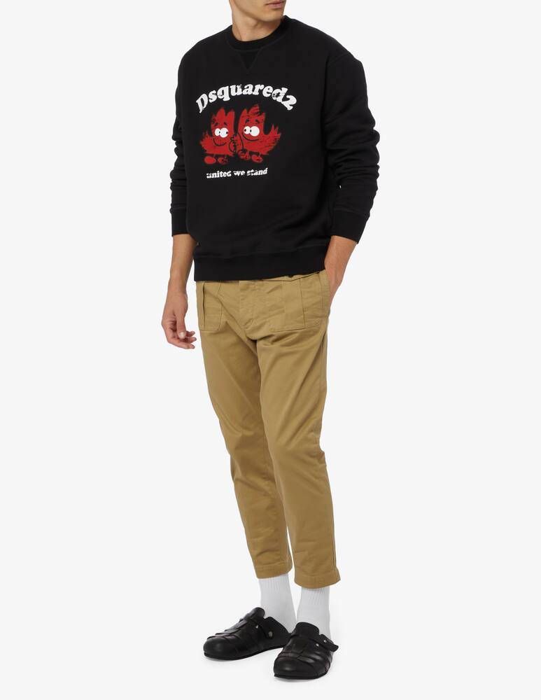 rinascente Dsquared2 Felpa girocollo foglie