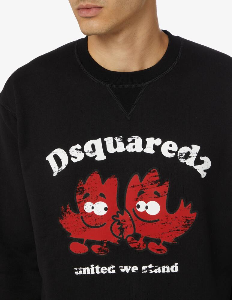 rinascente Dsquared2 Felpa girocollo foglie