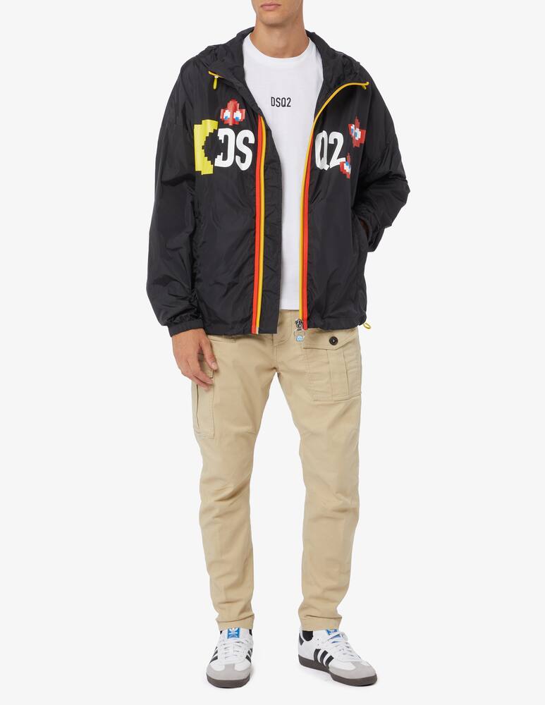 rinascente Dsquared2 Pacman windbreaker pop up jacket