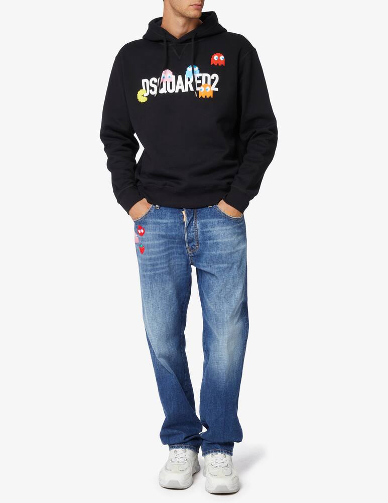 rinascente Dsquared2 Felpa con cappuccio pacman