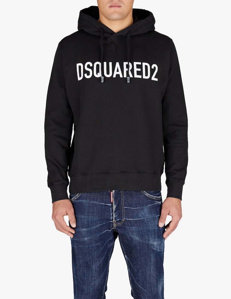 Dsquared2 Felpa con cappuccio con logo - immagine 1 Dsquared2 Felpa con cappuccio con logo - immagine 1