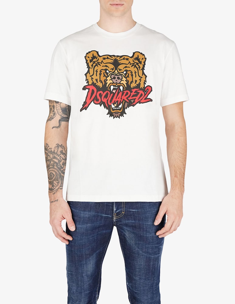 Dsquared2 Maglietta con stampa orso - immagine 1 Dsquared2 Maglietta con stampa orso - immagine 1