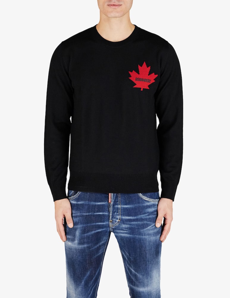 Dsquared2 Maglione con foglia - immagine 1