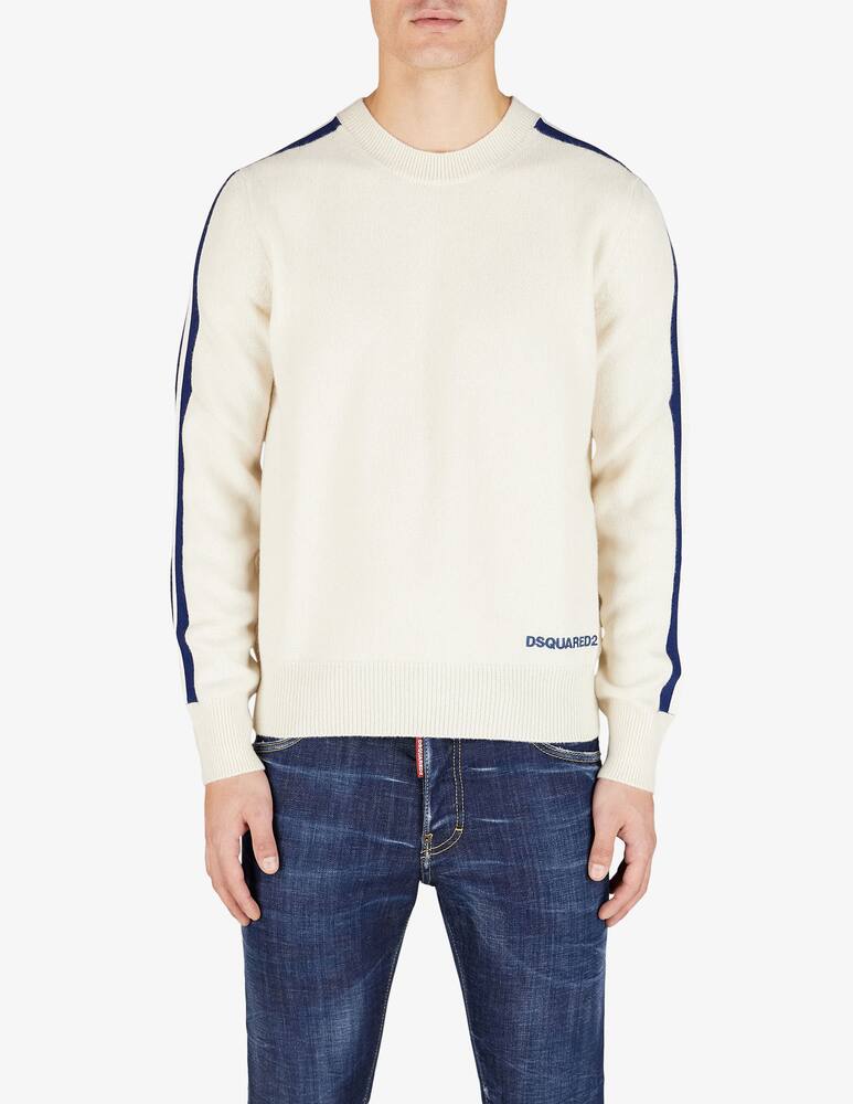 Dsquared2 Maglione bande blu - immagine 1