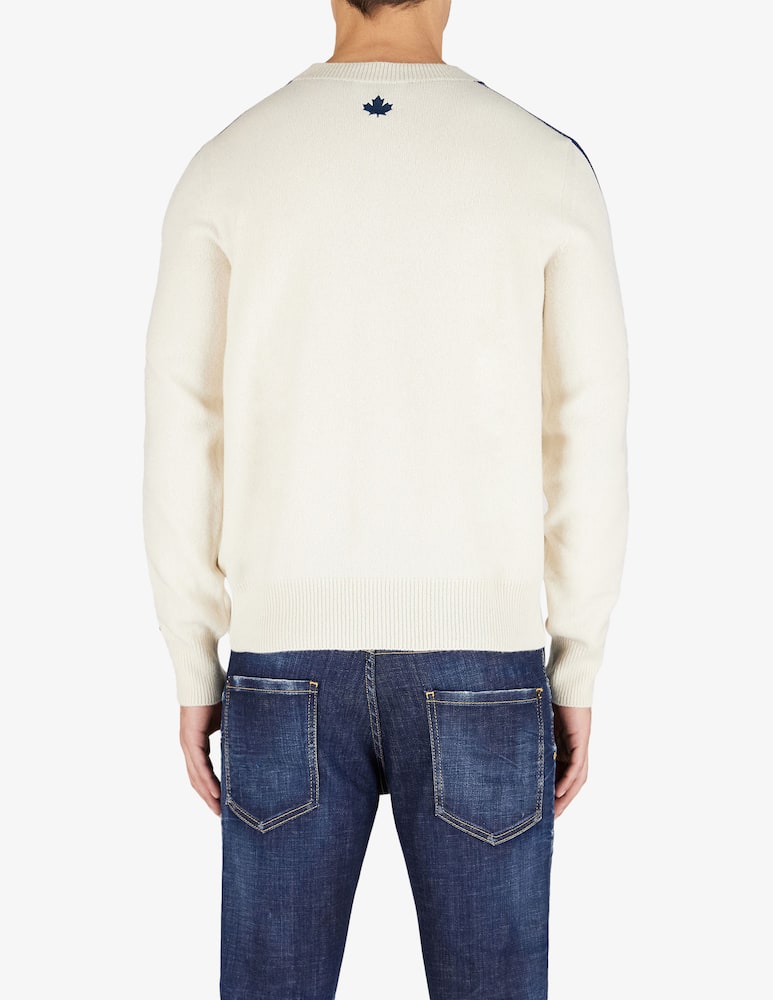 rinascente Dsquared2 Maglione bande blu