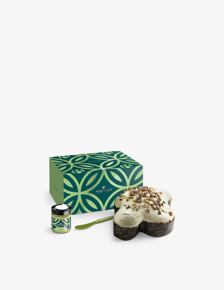Bonfissuto Pistacchio Colomba 1kg with pistacchio cream 200g - picture 1 Bonfissuto Pistacchio Colomba 1kg with pistacchio cream 200g - picture 1