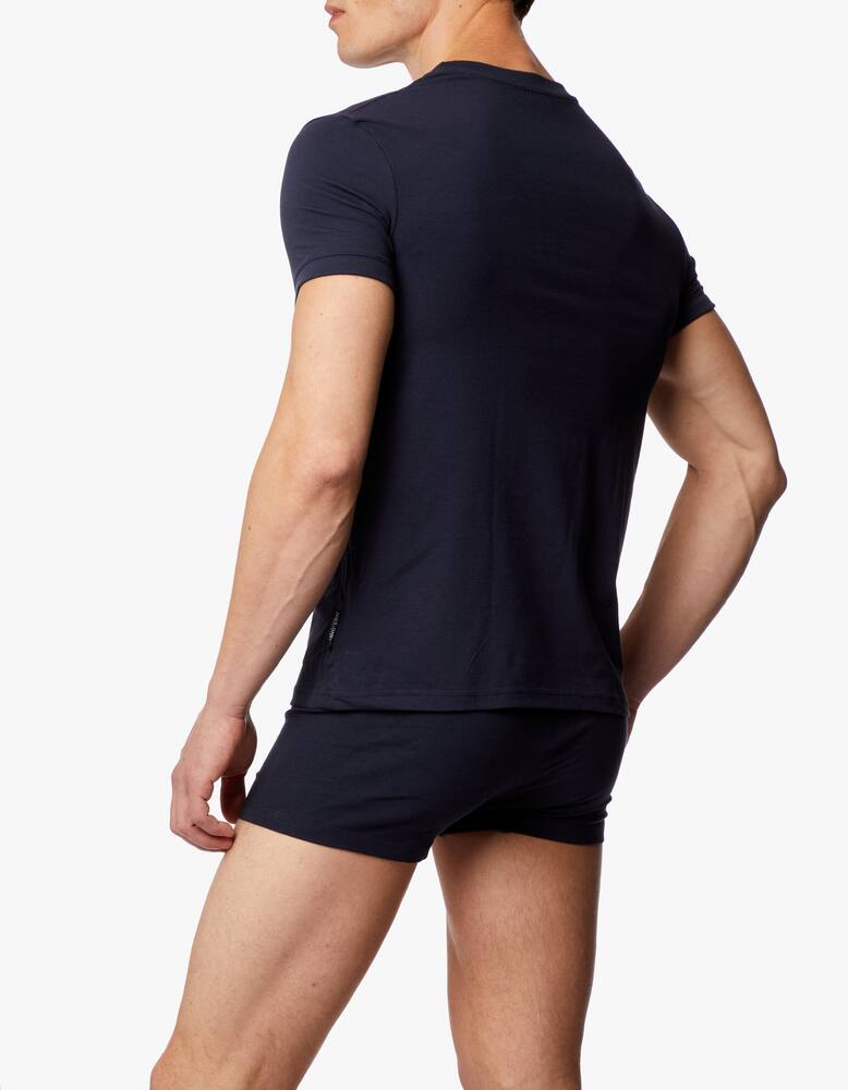 rinascente Dolce & Gabbana Crew-neck t-shirt in stretch cotton - blue