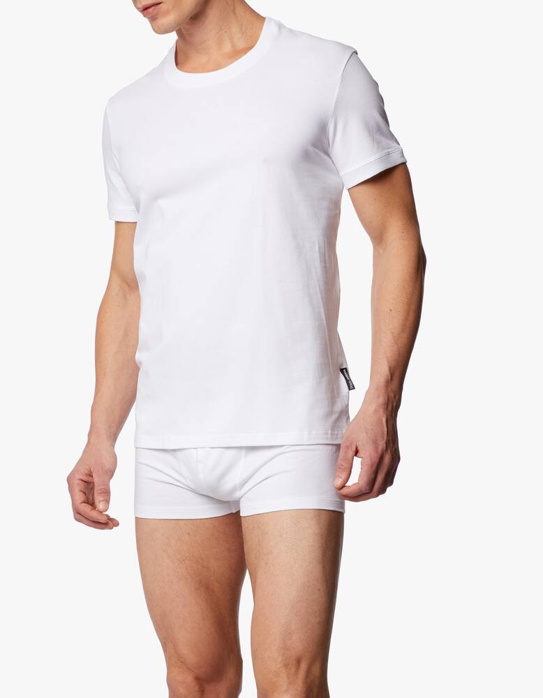 rinascente Dolce & Gabbana Crew-neck t-shirt in stretch cotton - white