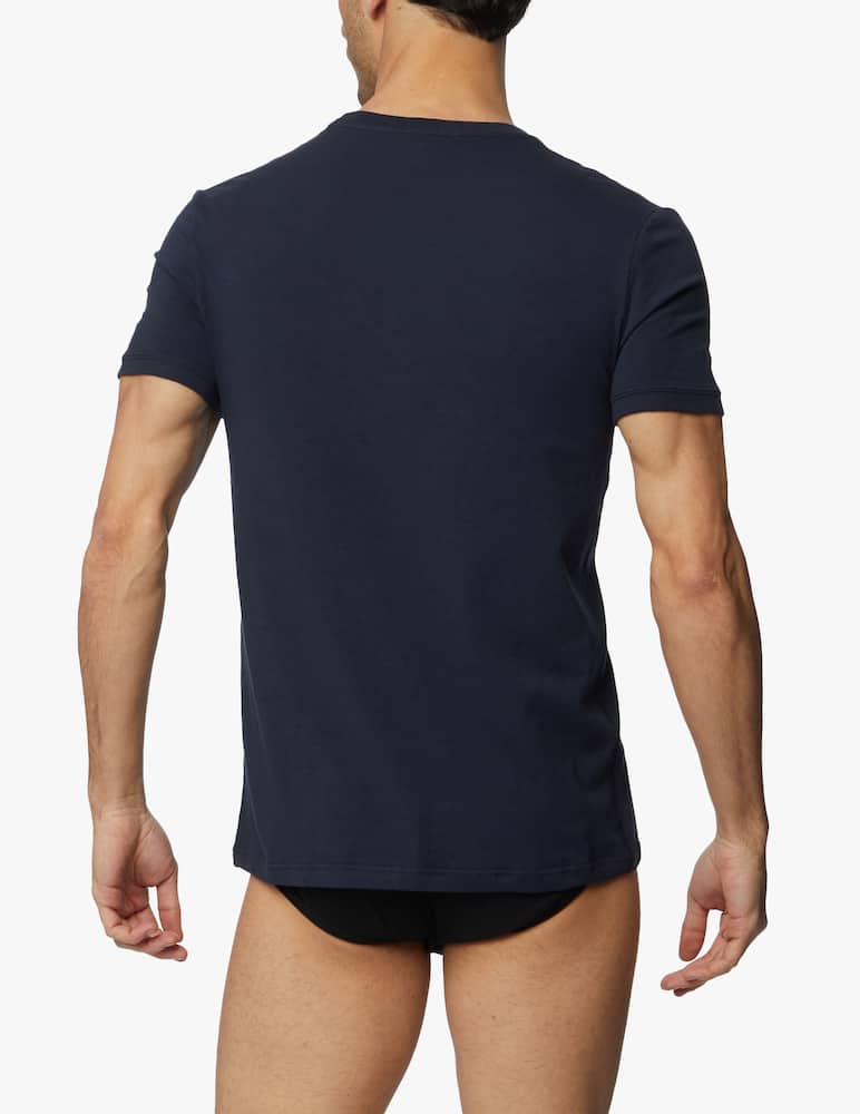Dolce & Gabbana T-shirt girocollo in cotone stretch - immagine 3 Dolce & Gabbana T-shirt girocollo in cotone stretch - immagine 3