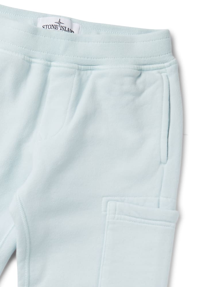 rinascente Stone Island Junior Panataloni tuta fleece in cotone
