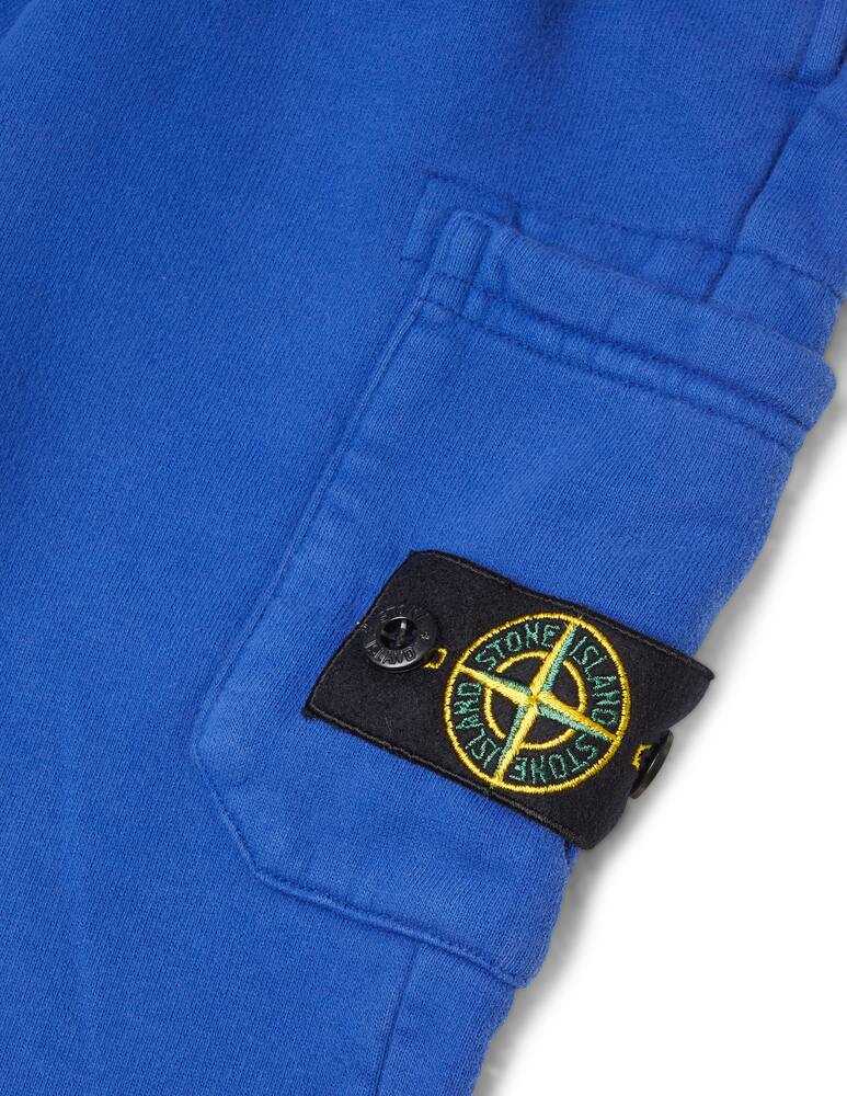 Stone Island Junior Pantaloni fleece in cotone - immagine 2 Stone Island Junior Pantaloni fleece in cotone - immagine 2