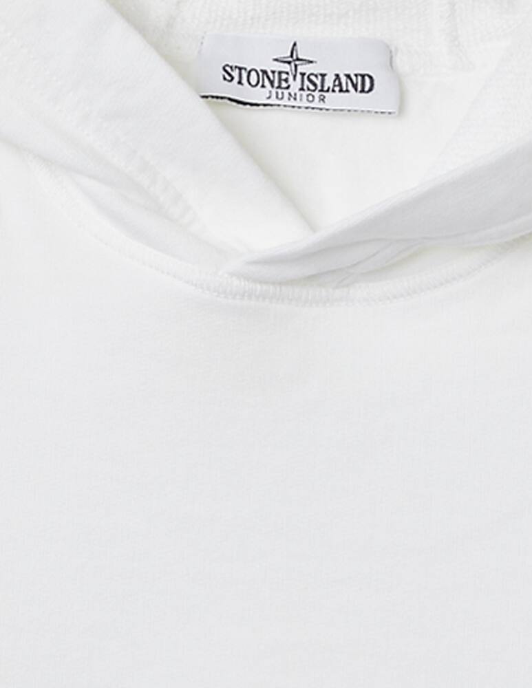 rinascente Stone Island Junior Cotton Hoodie - Bianco
