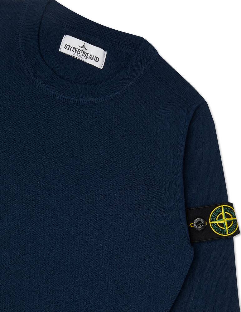 rinascente Stone Island Junior Cotton knit sweater - Blu