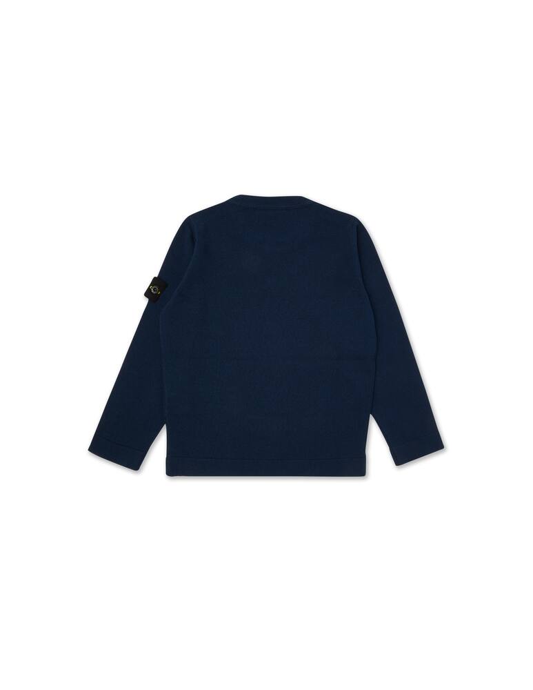 rinascente Stone Island Junior Cotton knit sweater - Blu