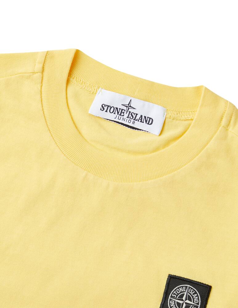 rinascente Stone Island Junior Maglietta girocollo manica corta - Giallo