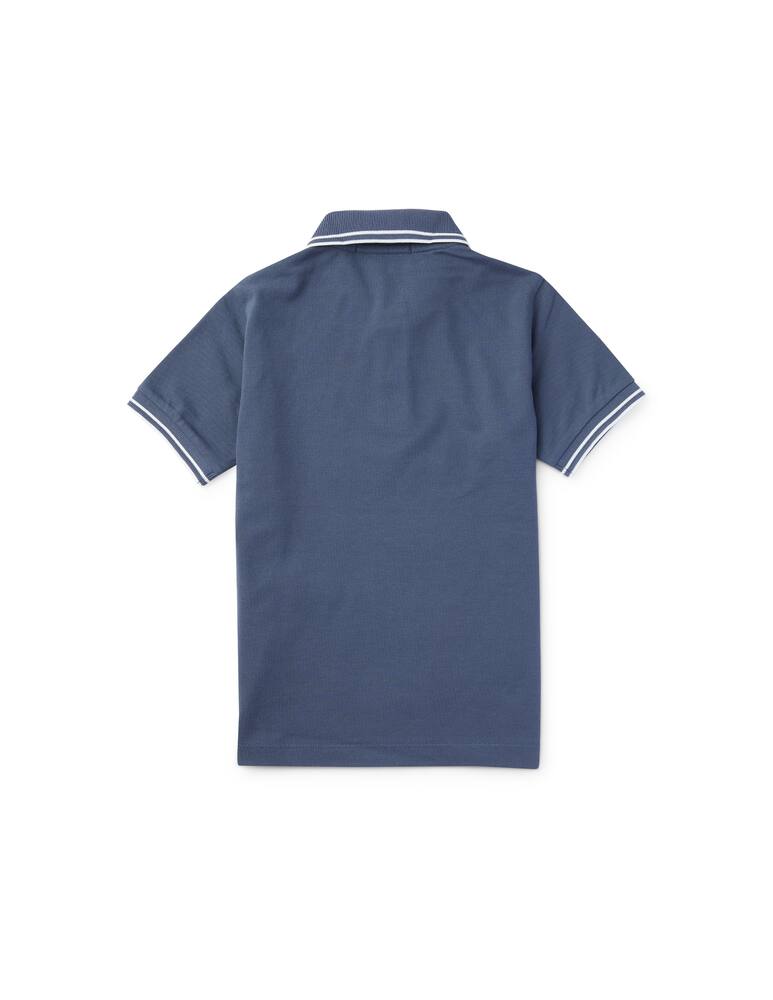 Stone Island Junior Short sleeve polo shirt - Blu - picture 3 Stone Island Junior Short sleeve polo shirt - Blu - picture 3