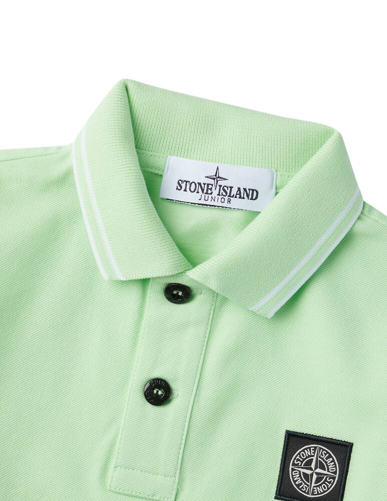 Stone Island Junior Polo manica corta - Verde - immagine 2 Stone Island Junior Polo manica corta - Verde - immagine 2