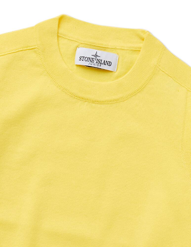 rinascente Stone Island Junior Cotton knit sweater - Giallo