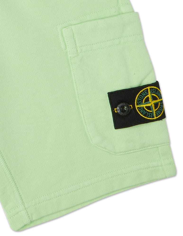 rinascente Stone Island Junior Fleece short pants - Verde